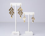 Olive Leaf-Gold Earrings