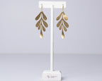 Olive Leaf-Gold Earrings