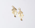 Olive Leaf-Gold Earrings