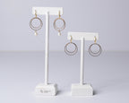 Double Golden Hoops w/ or w/out Pearl