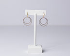 Double Golden Hoops w/ or w/out Pearl