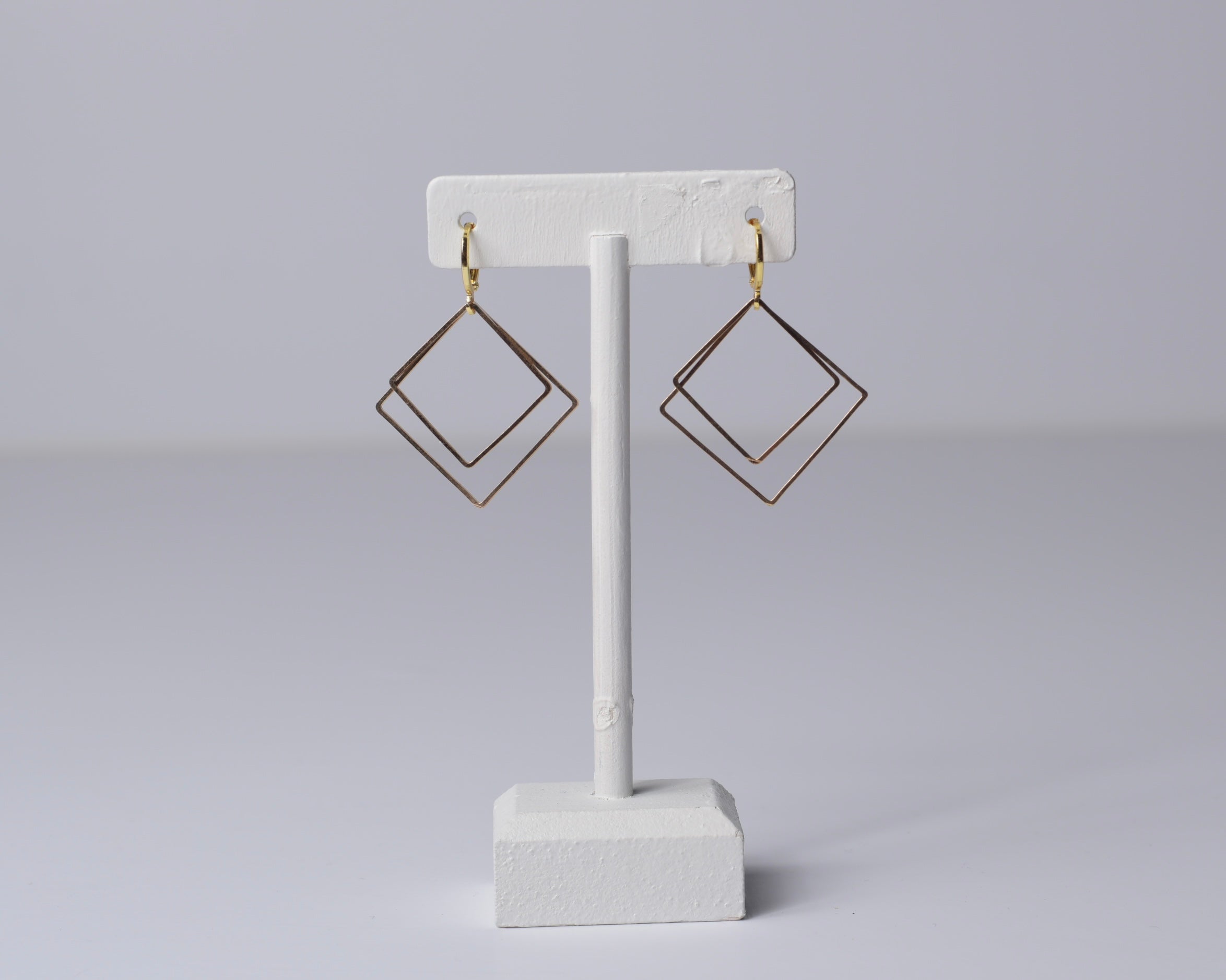 Square Hoops w/ or without pearl