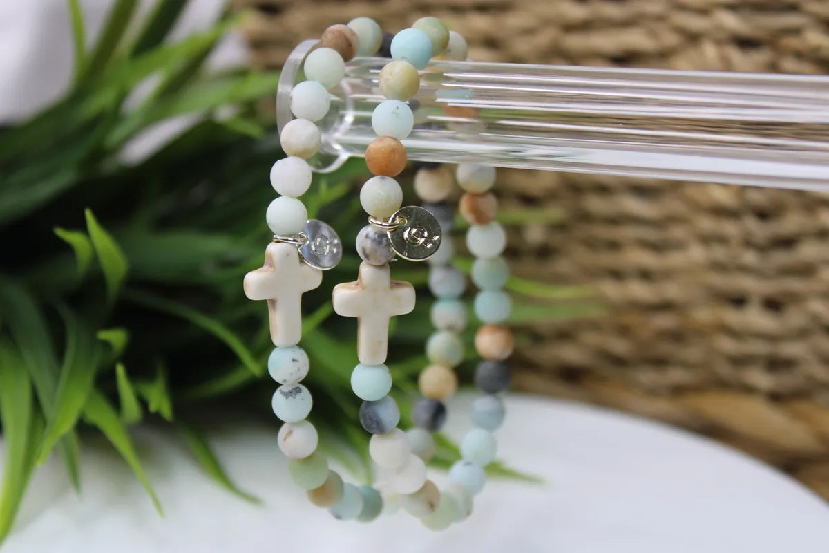 Shoreside Rocks Women's Cross Bracelets – Compassion Rocks Jewelry LLC
